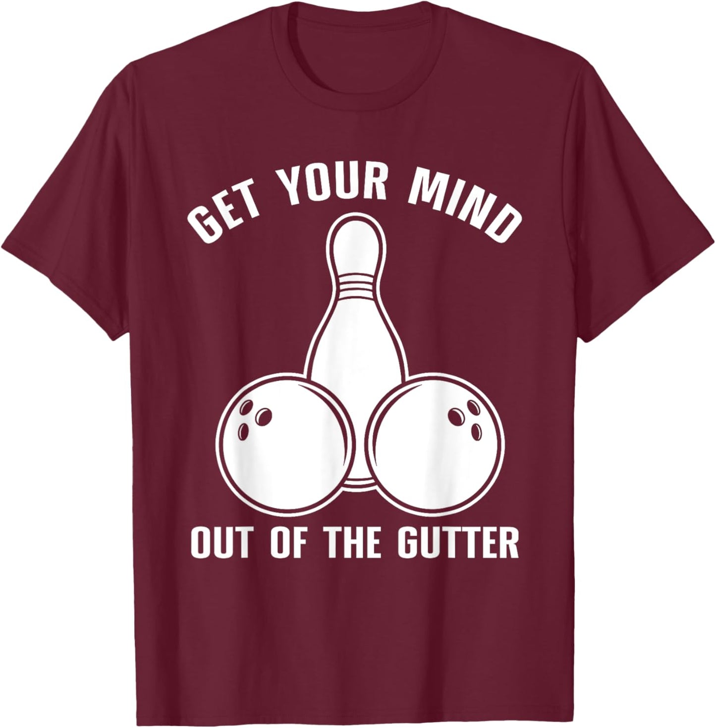 Funny Bowling Design Women Kids Bowling Lover Bowler T-Shirt - T-Shirt | Maroon