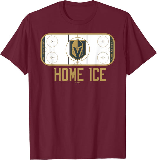 Vegas Golden Knights Home Ice Black Officially Licensed T-Shirt - T-Shirt | Maroon