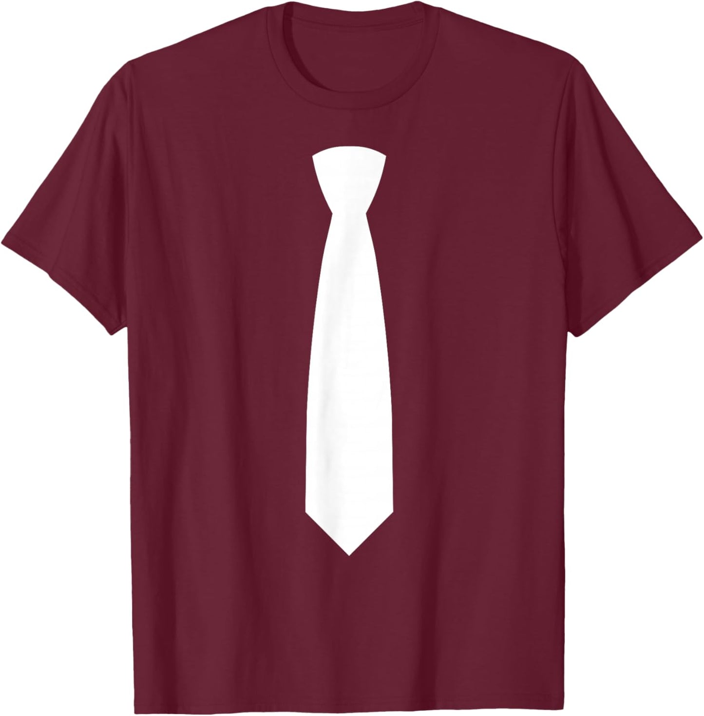 Tie On It Business Dress Code Elegant Costume Fun White Tie T-Shirt - T-Shirt | Maroon