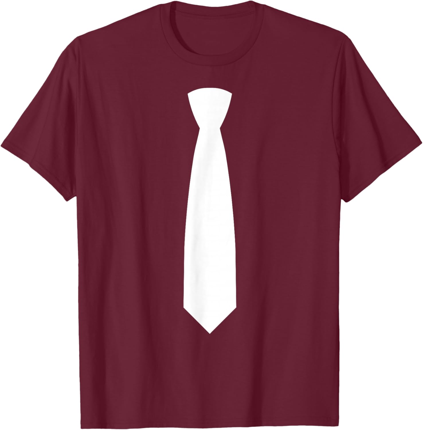Tie On It Business Dress Code Elegant Costume Fun White Tie T-Shirt - T-Shirt | Maroon
