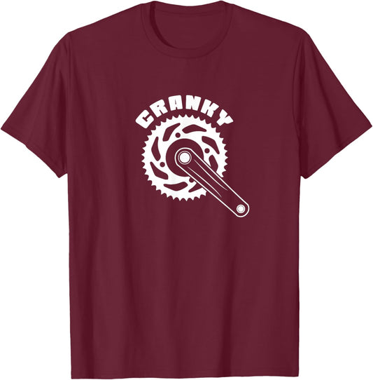 Cranky Bike Gear T-Shirt - T-Shirt | Maroon