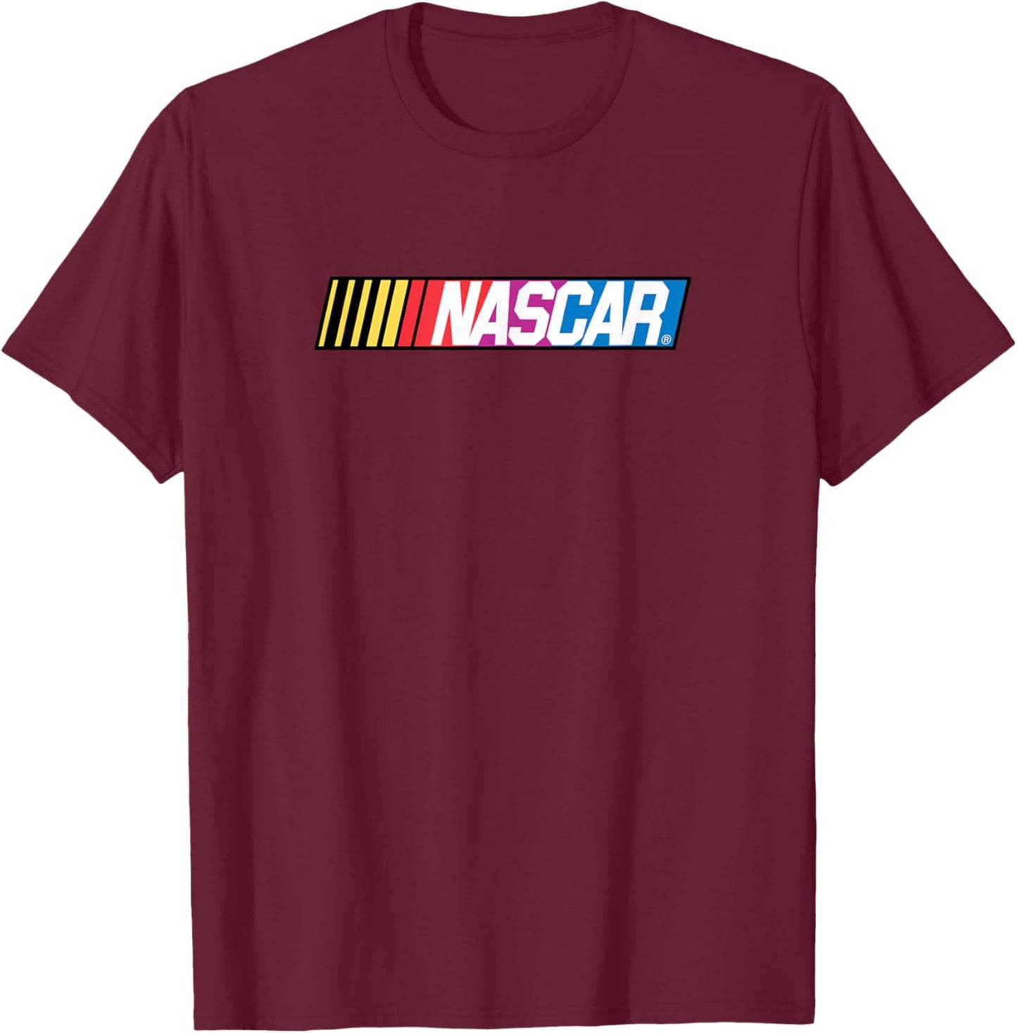 NASCAR - 1976 Boxed Logo T-Shirt - T-Shirt | Maroon