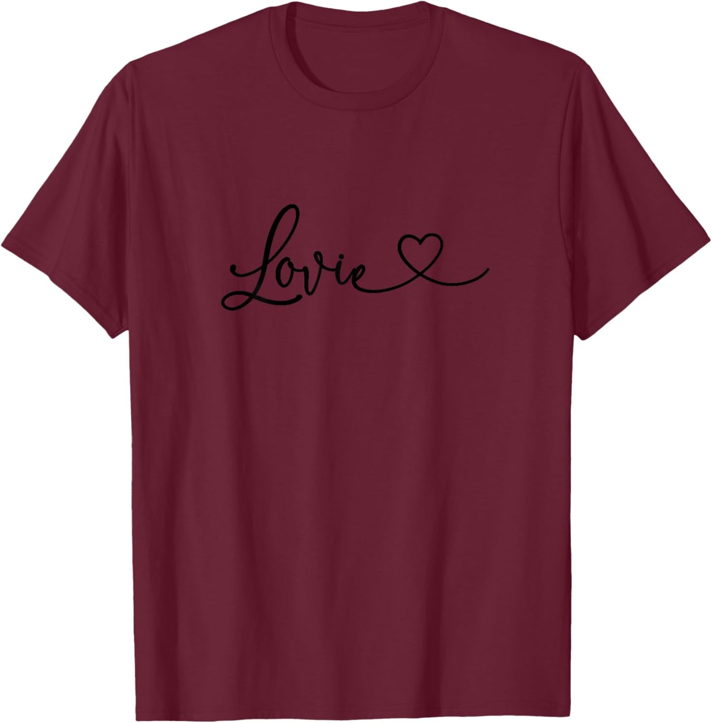Lovie Grandma Women Christmas Mother's Day Birthday New T-Shirt - T-Shirt | Maroon