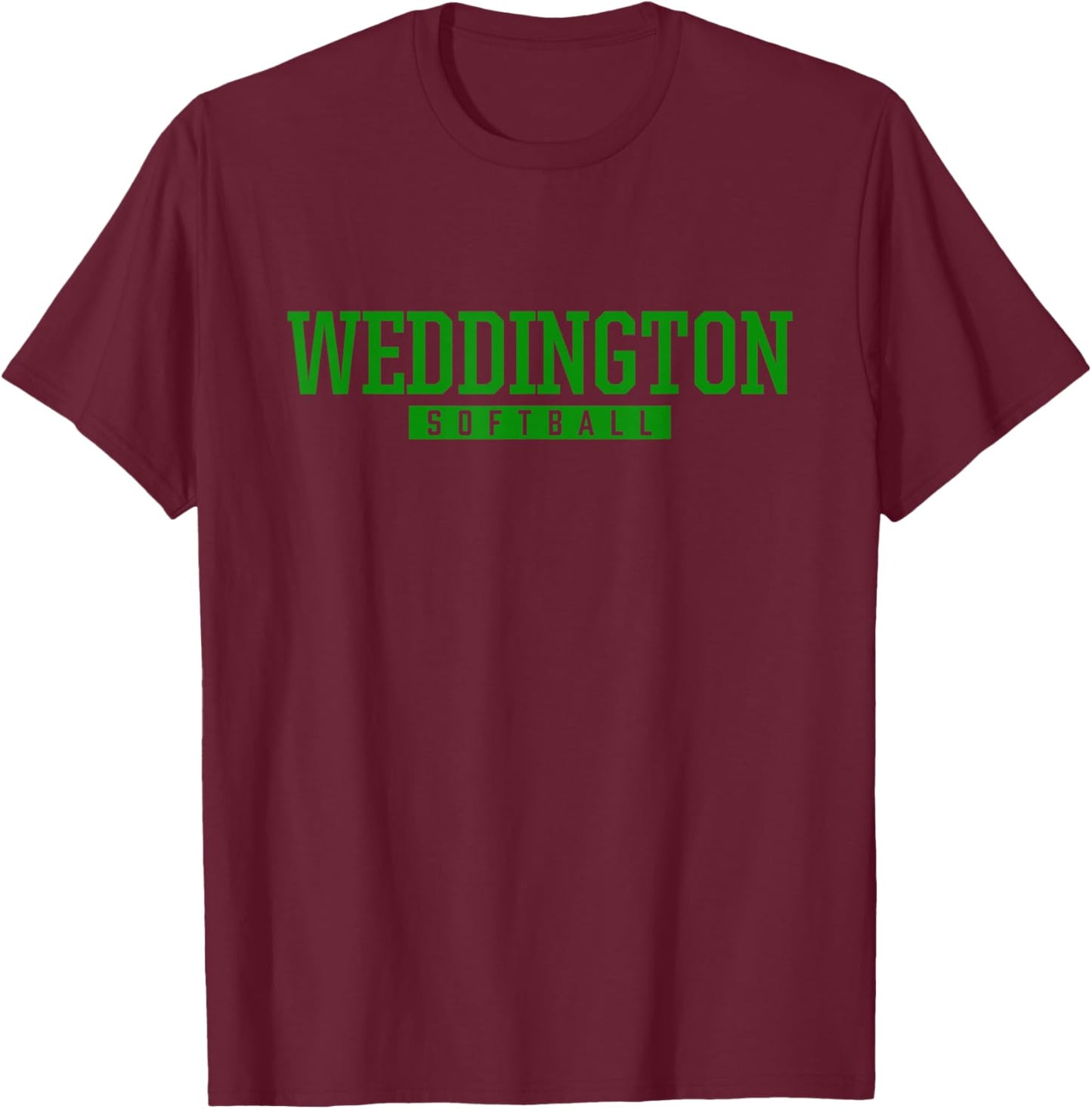 Weddington High School Softball T-Shirt - T-Shirt | Maroon