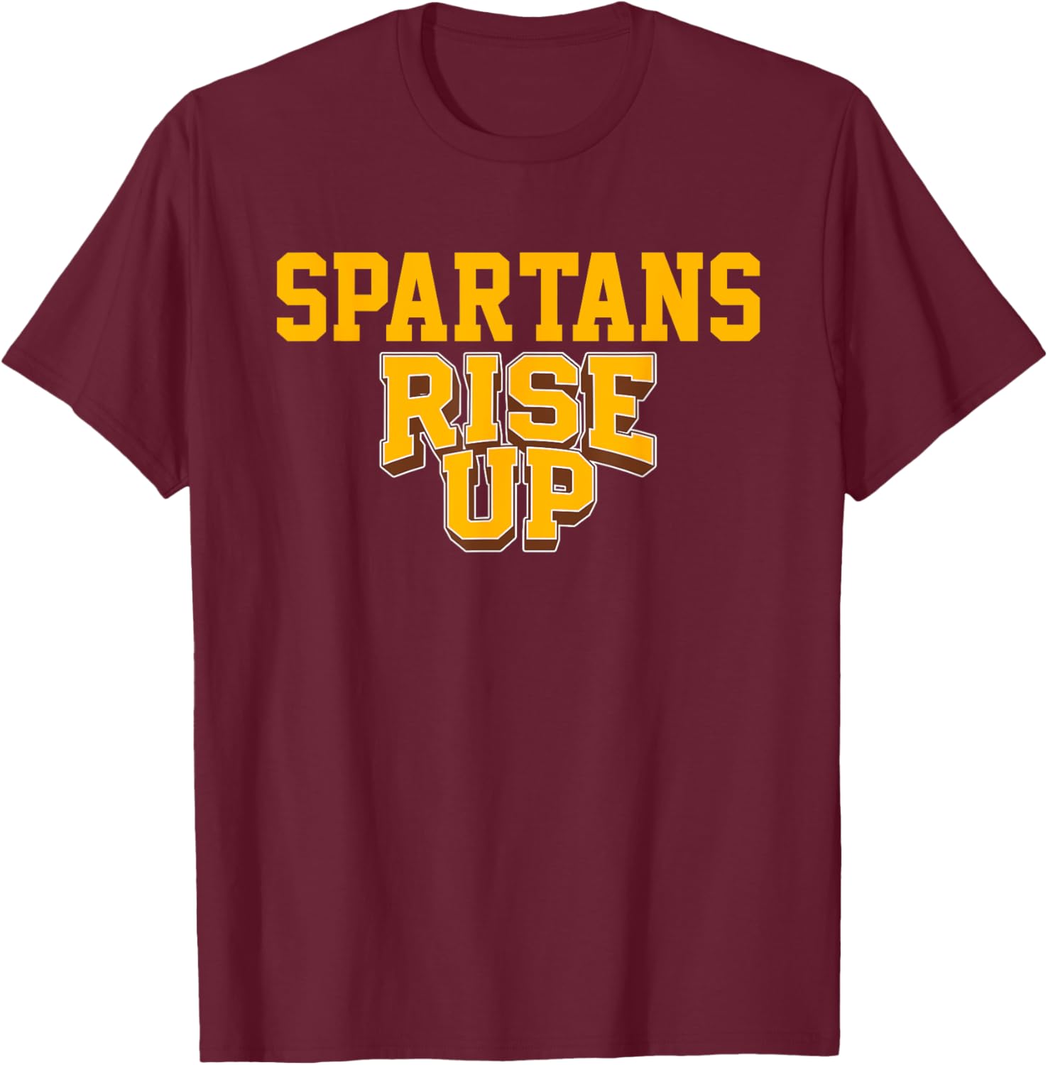 Roger Bacon Spartans Rise Up HS T-Shirt - T-Shirt | Maroon