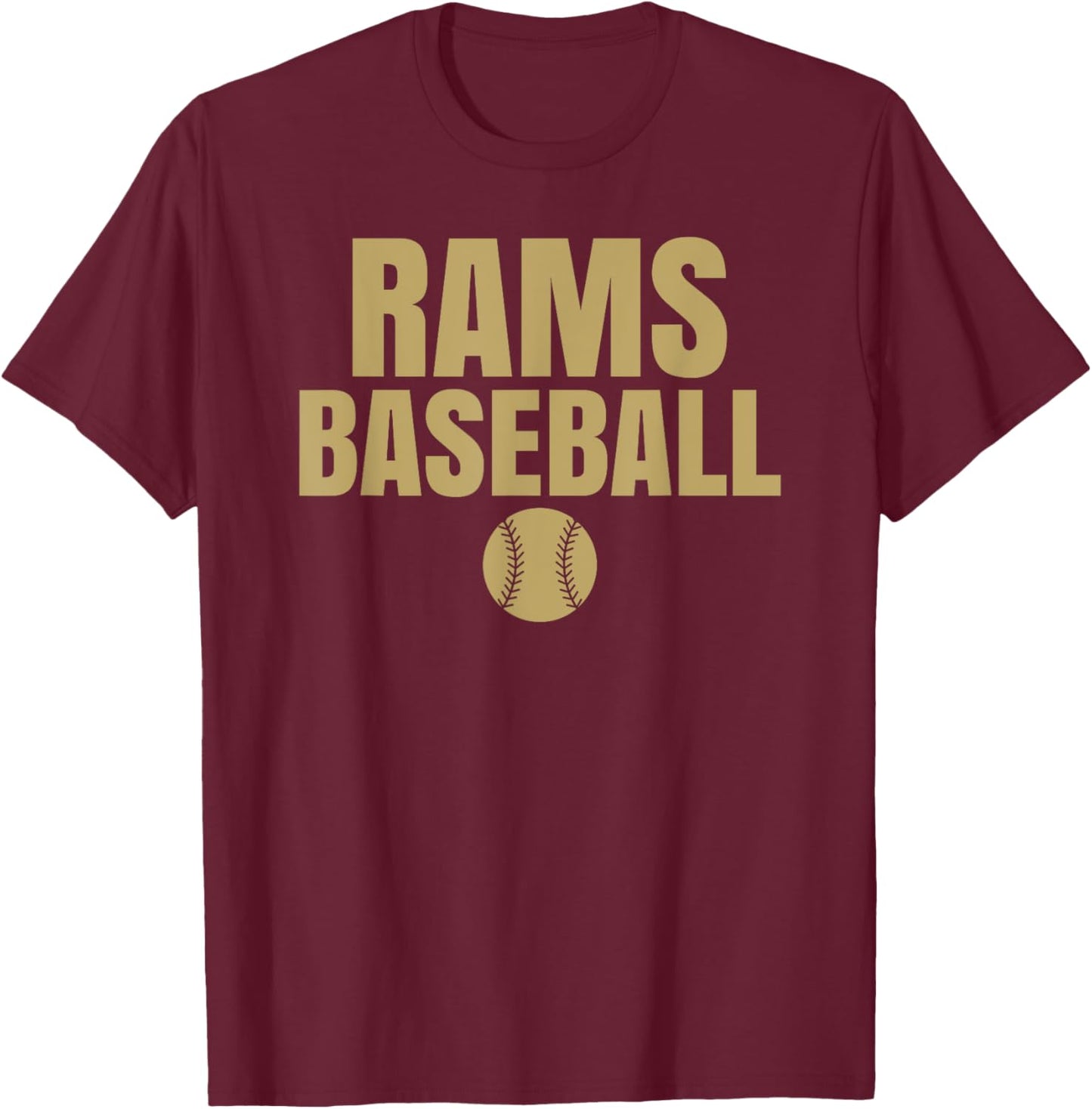 Grayson Rams Baseball T-Shirt - T-Shirt | Maroon