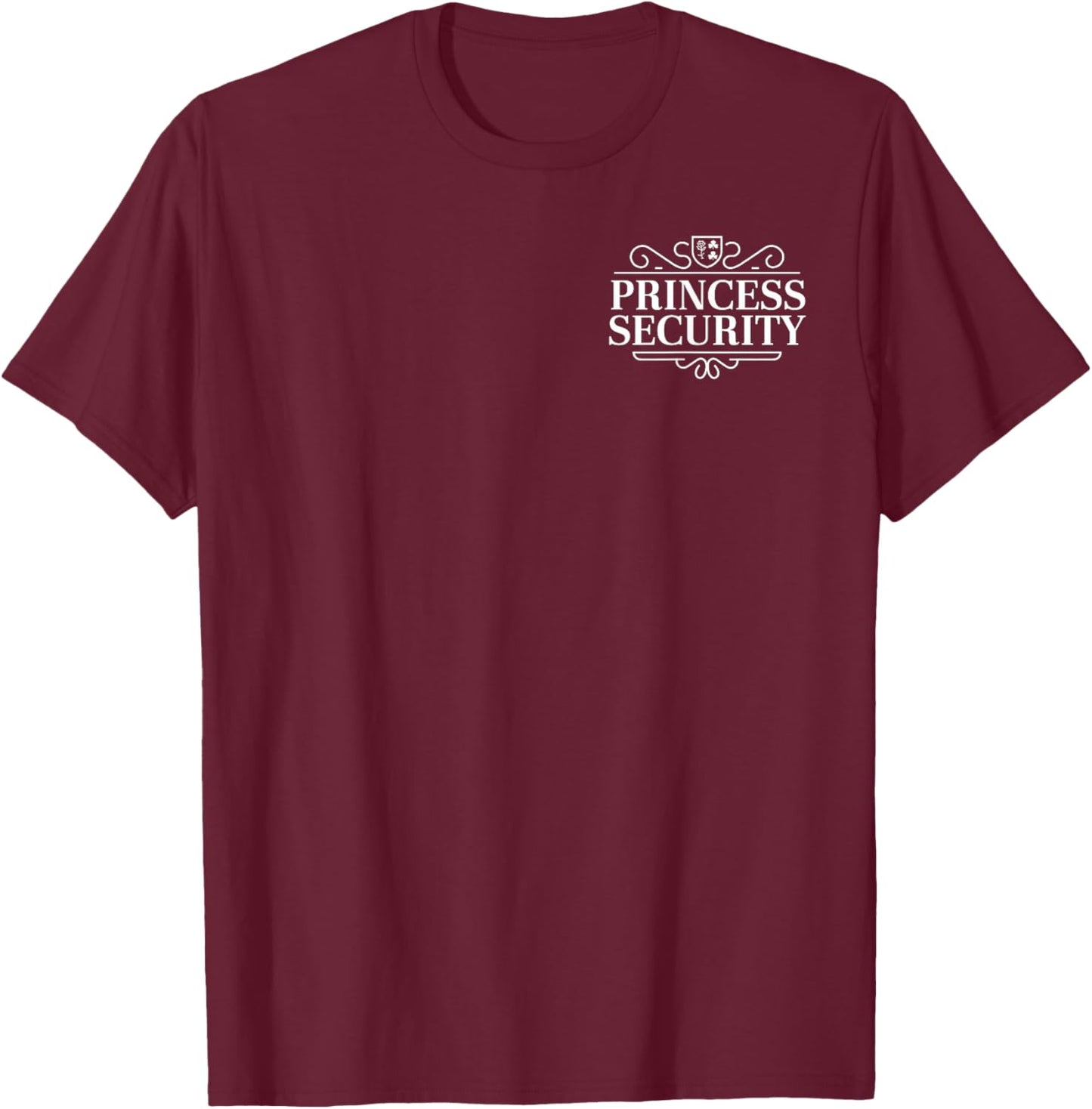 Princess Security Team Birthday For Big Brother & Dad Funny T-Shirt - T-Shirt | Maroon