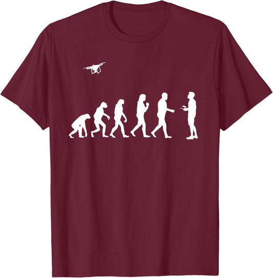 Drone Pilot Art Women Drone Enthusiast Drone Lover T-Shirt - T-Shirt | Maroon