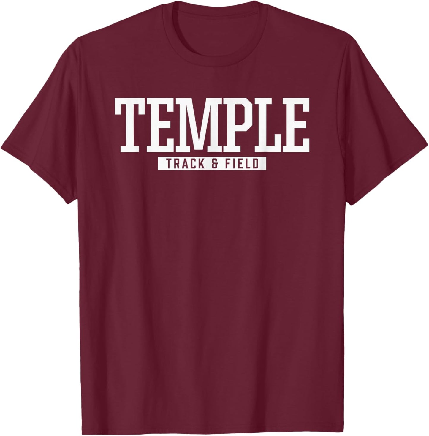Temple High School Track & Field T-Shirt - T-Shirt | Maroon