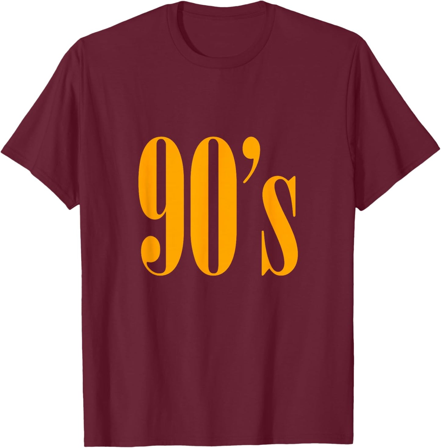 Orange It's The 90's For Me Orange Graphic T-Shirt - T-Shirt | Maroon