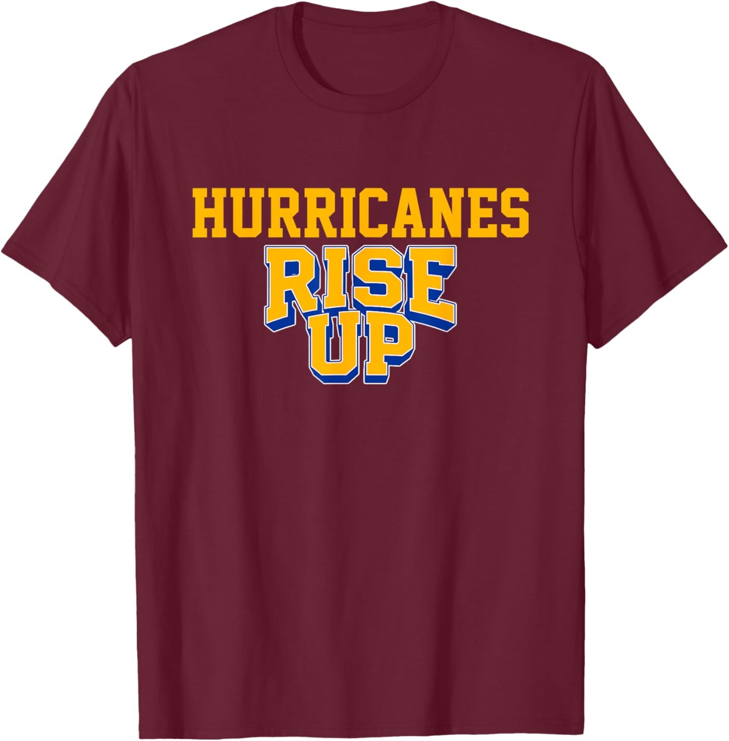 Wren Hurricanes Rise Up HS T-Shirt - T-Shirt | Maroon