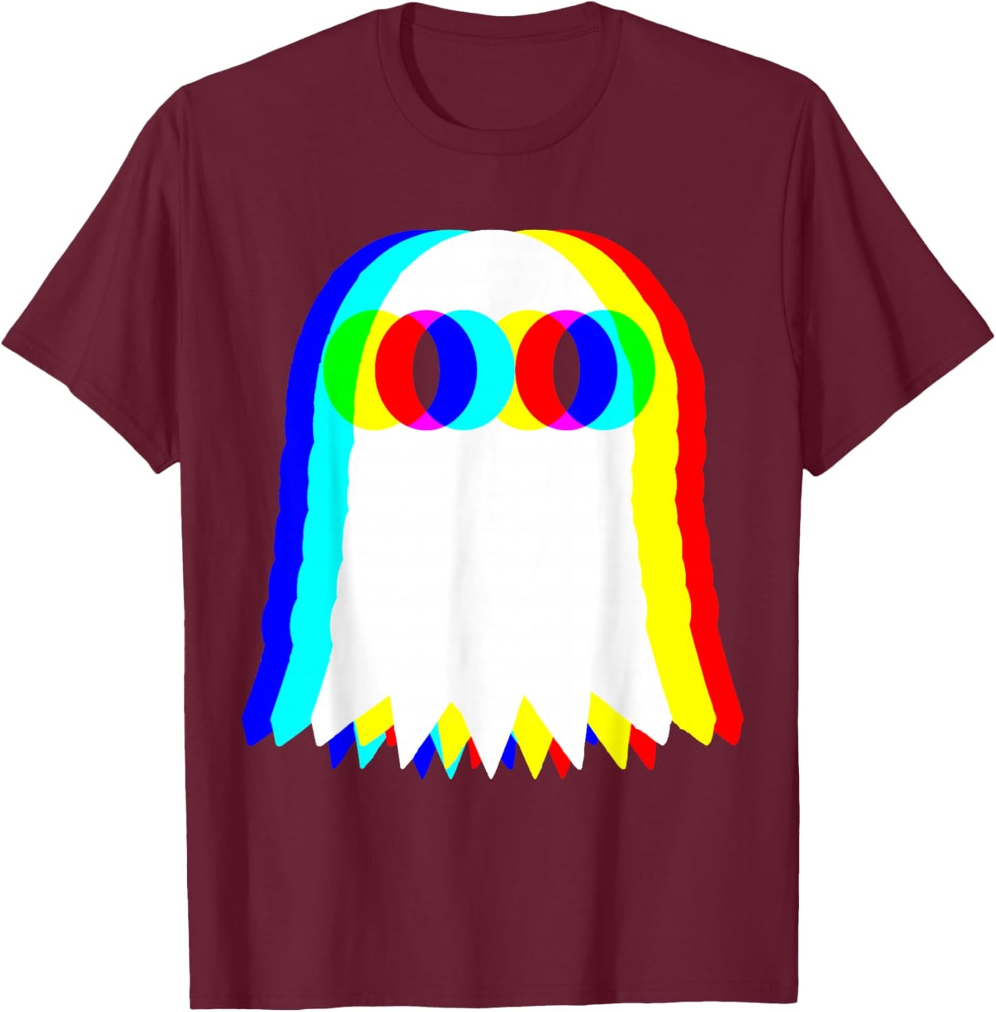 Halloween Ghost Music Party Halloween T-Shirt - T-Shirt | Maroon