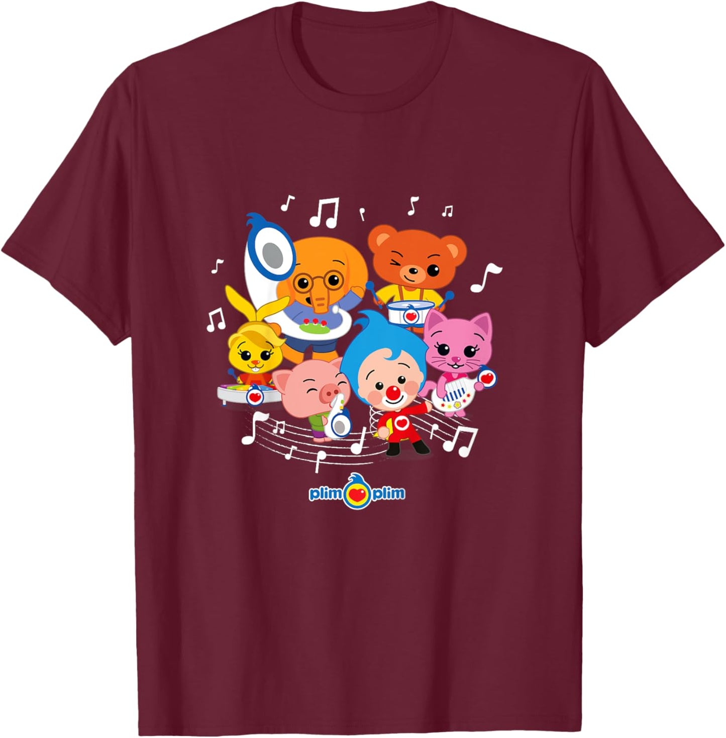 Kids Plim Plim The Kindness Hero - Colourful designs for children T-Shirt - T-Shirt | Maroon
