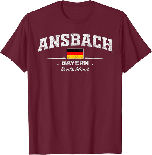 Ansbach Germany / Deutschland T-Shirt - T-Shirt | Maroon