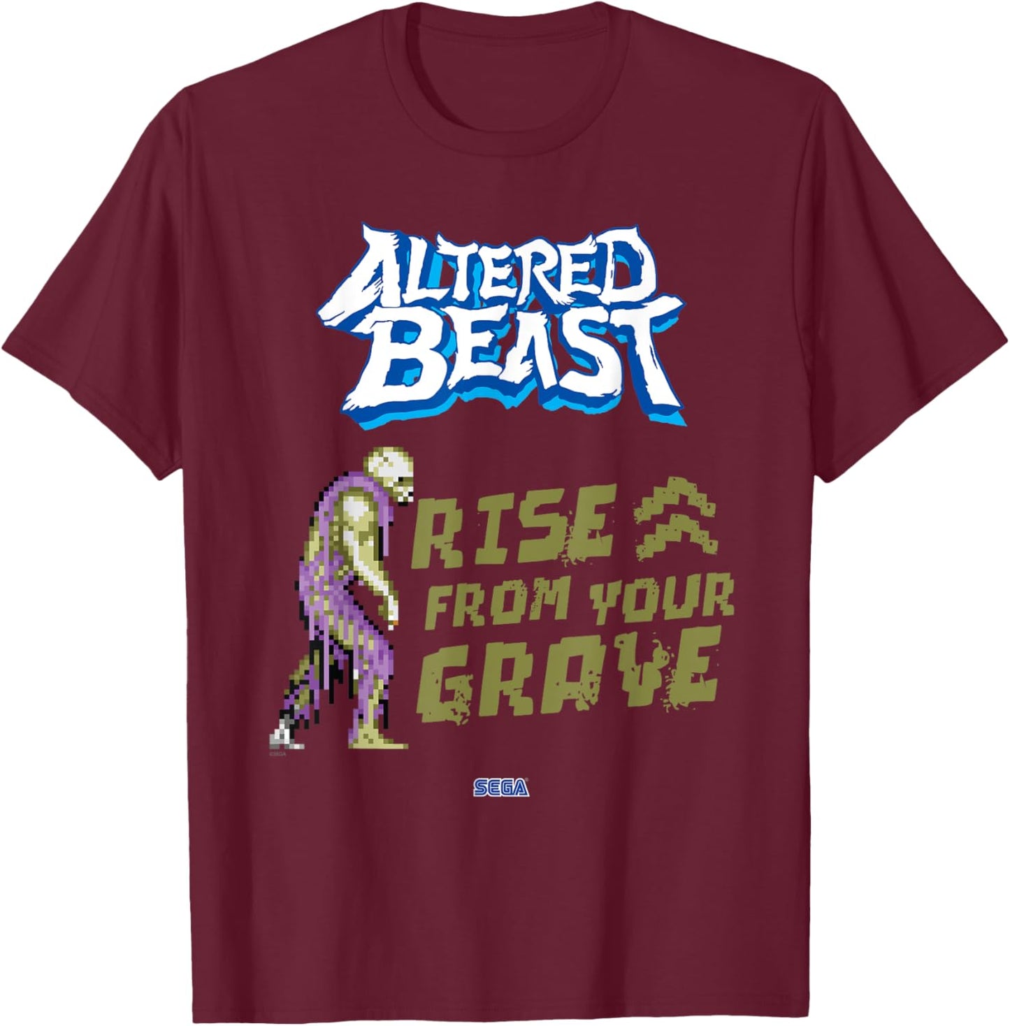 Altered Beast "Rise from Your Grave" SEGA Genesis video game T-Shirt - T-Shirt | Maroon