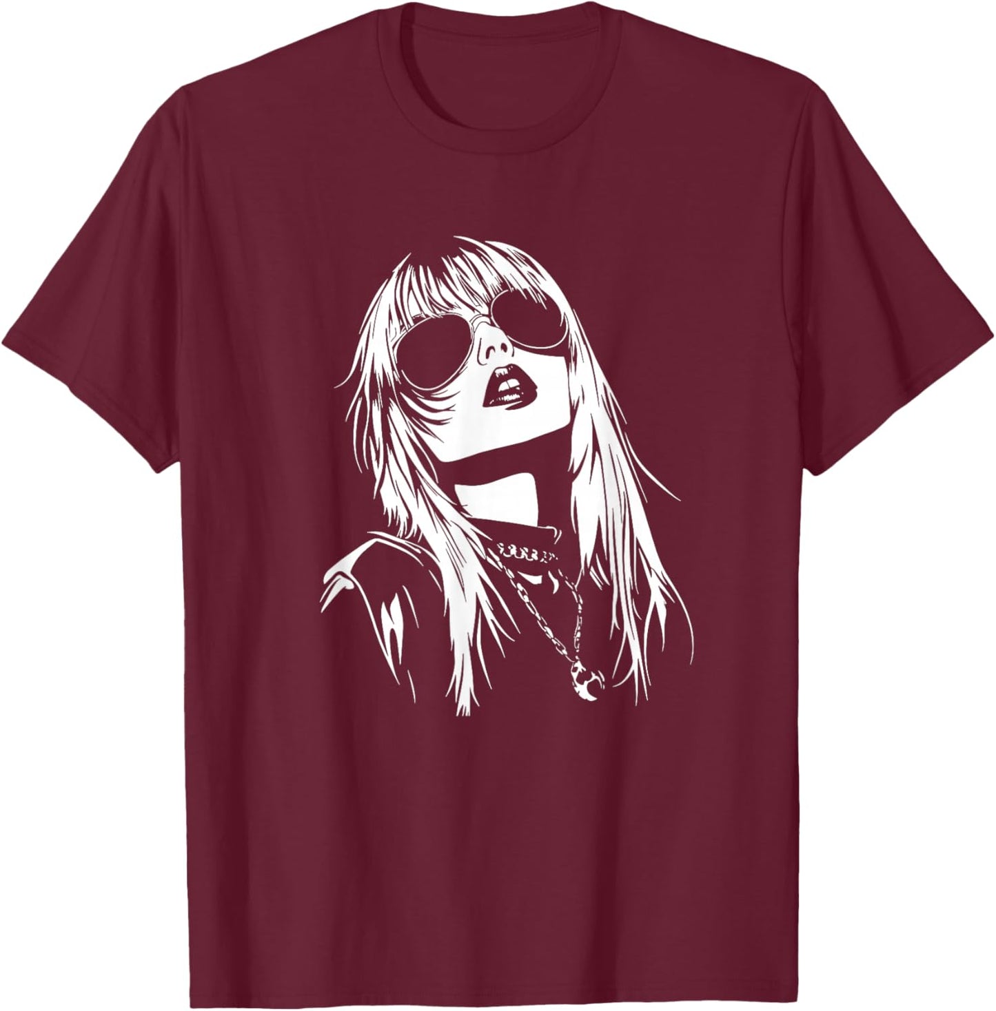 Anime Girl Aesthetic Soft Waifu Japanese Otaku T-Shirt - T-Shirt | Maroon