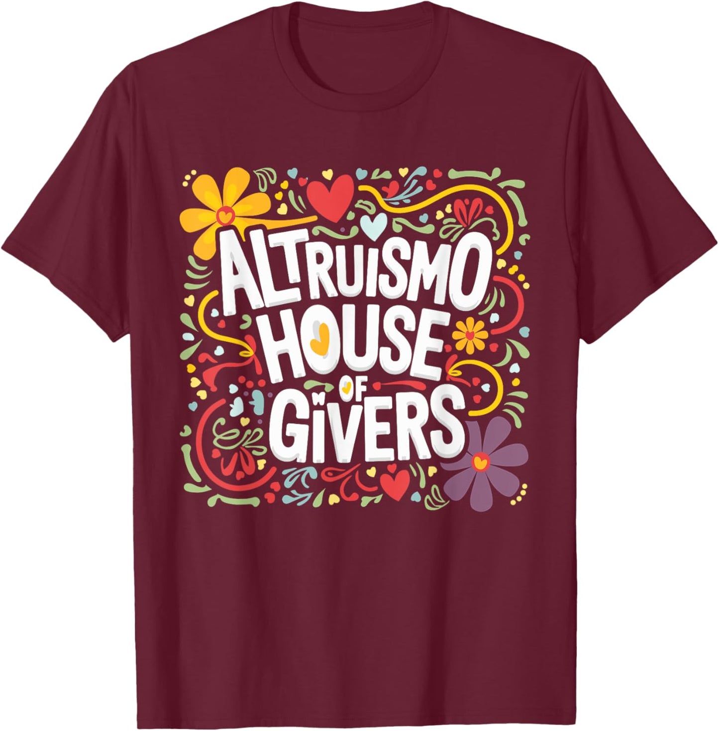 ALTRUISMO House of Givers, RCA Givers School Spirit T-Shirt - T-Shirt | Maroon