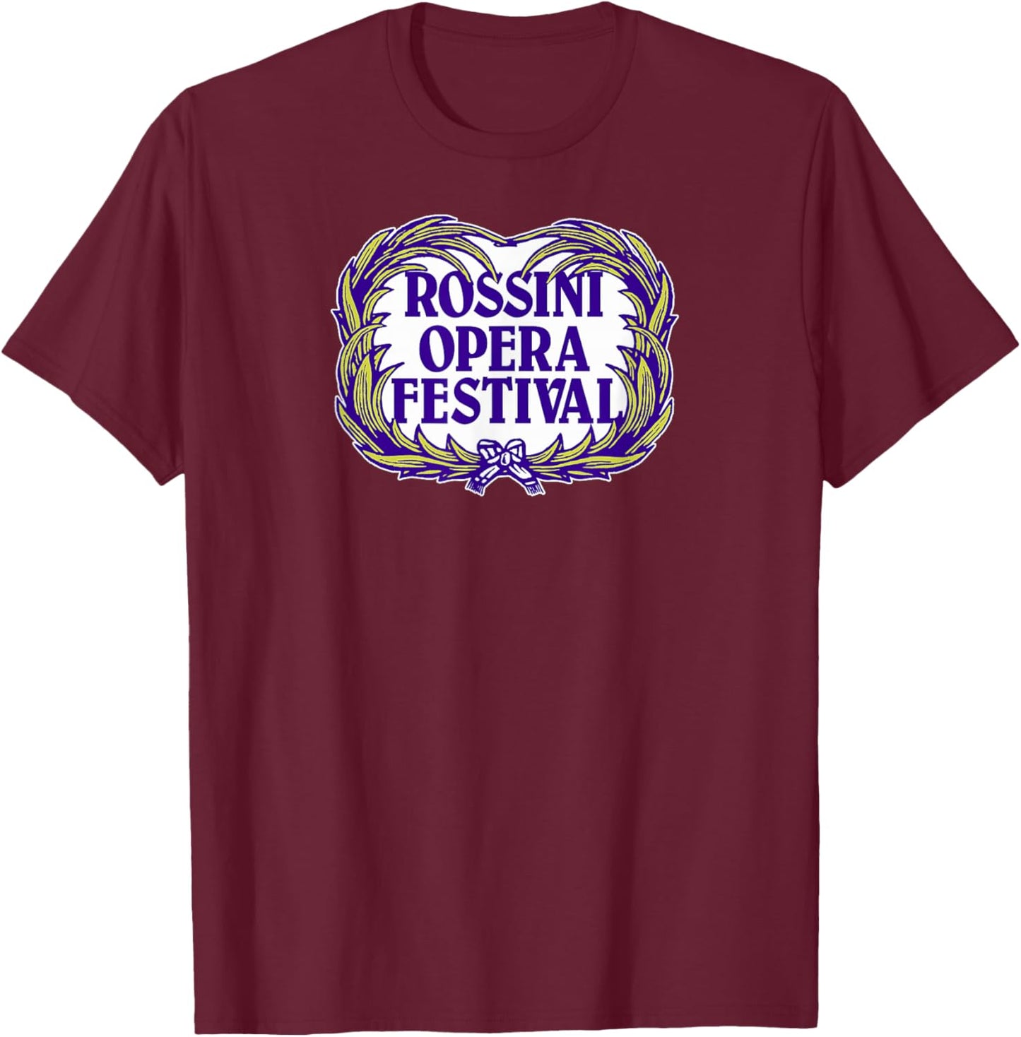 Rossini Opera Festival T-Shirt - T-Shirt | Maroon