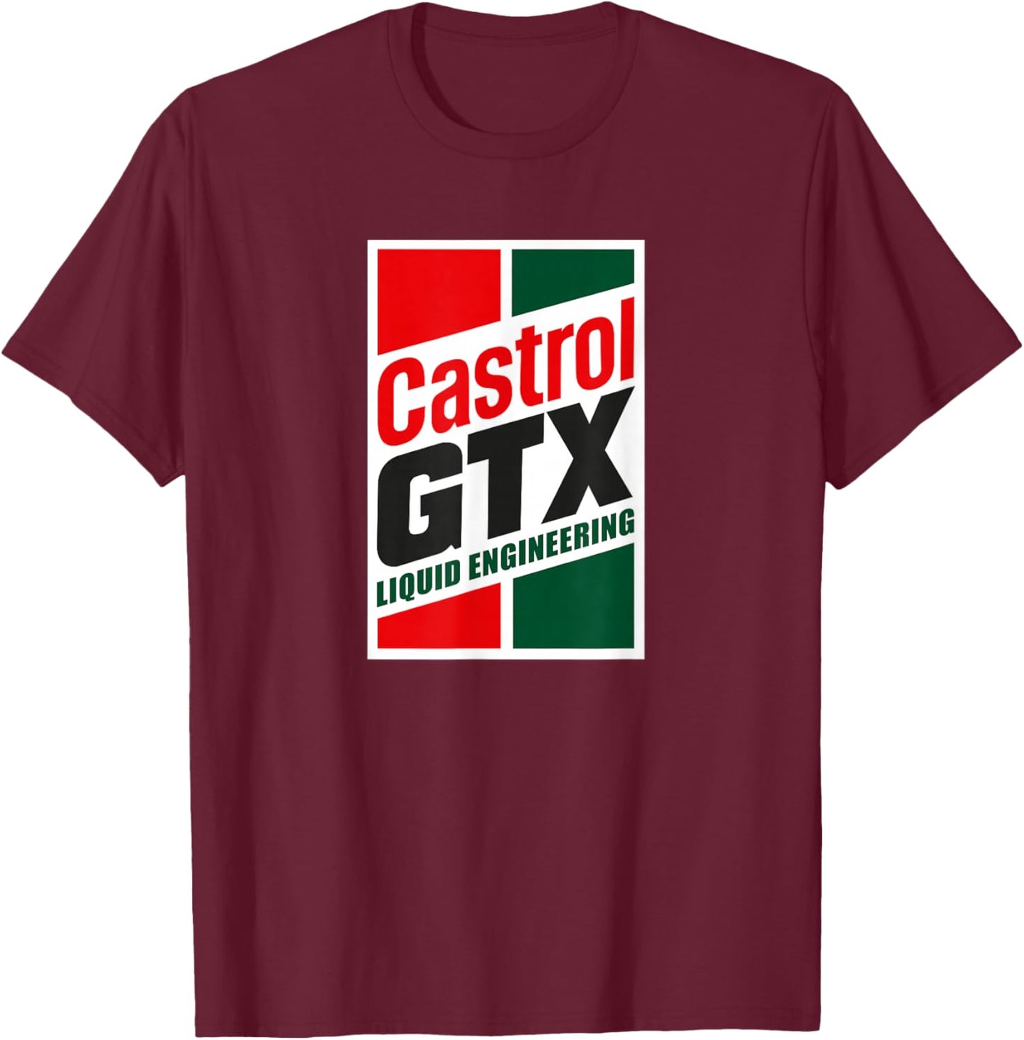Vintage Castrol GTX Motor Oil Liquid Engineering PAPL1299 T-Shirt - T-Shirt | Maroon
