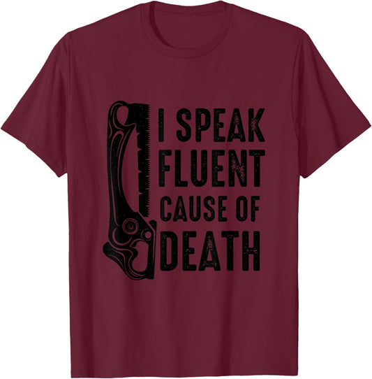 Coroner Death Investigation - Forensic Examiner Coroner T-Shirt - T-Shirt | Maroon