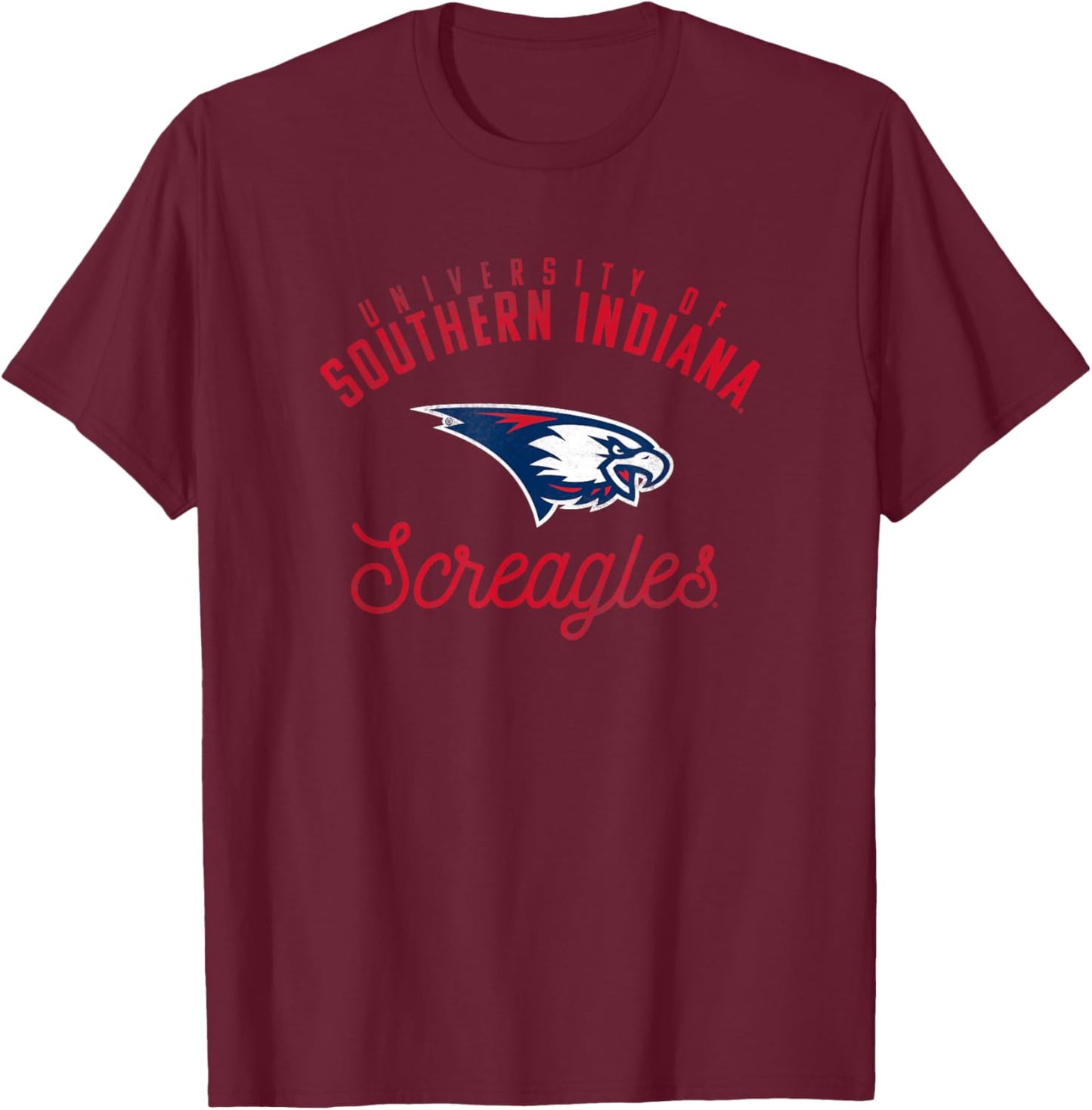 University of Southern Indiana USI Eagles Logo T-Shirt - T-Shirt | Maroon