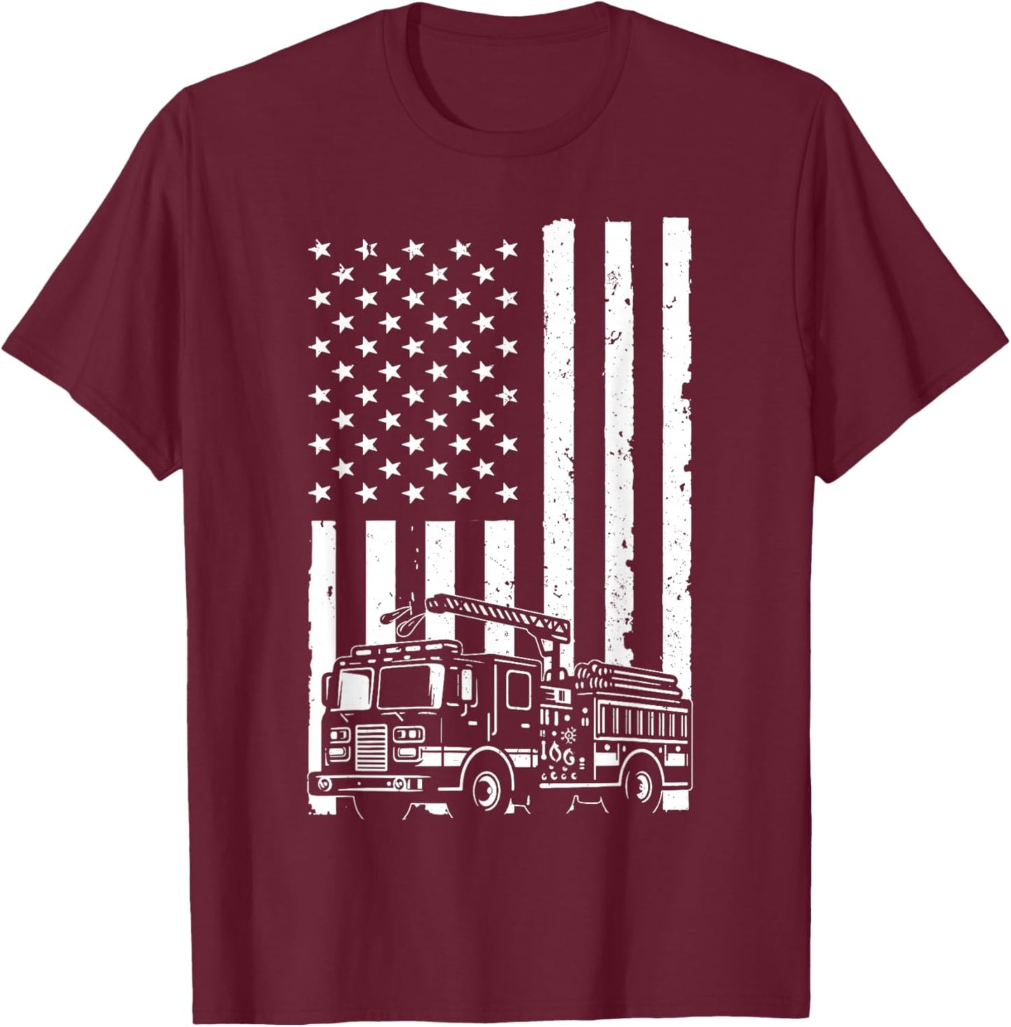 Funny Firefighter Design Women Fireman Firefighter T-Shirt - T-Shirt | Maroon