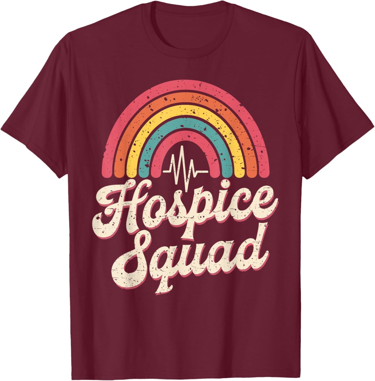 Hospice Squad Hospice Nurse T-Shirt - T-Shirt | Maroon