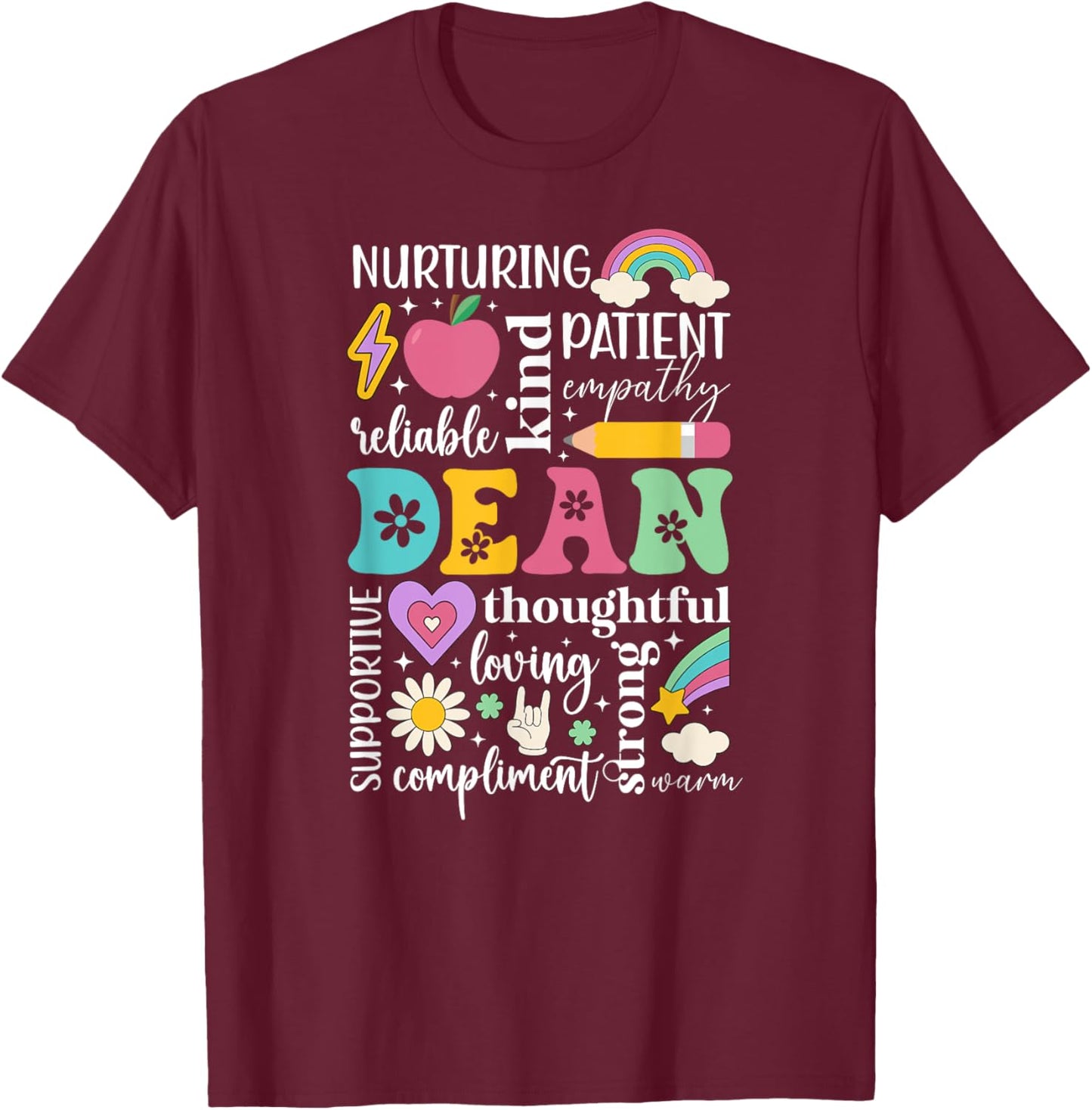 Dean Of Students Best Dean Of Students Appreciation T-Shirt - T-Shirt | Maroon