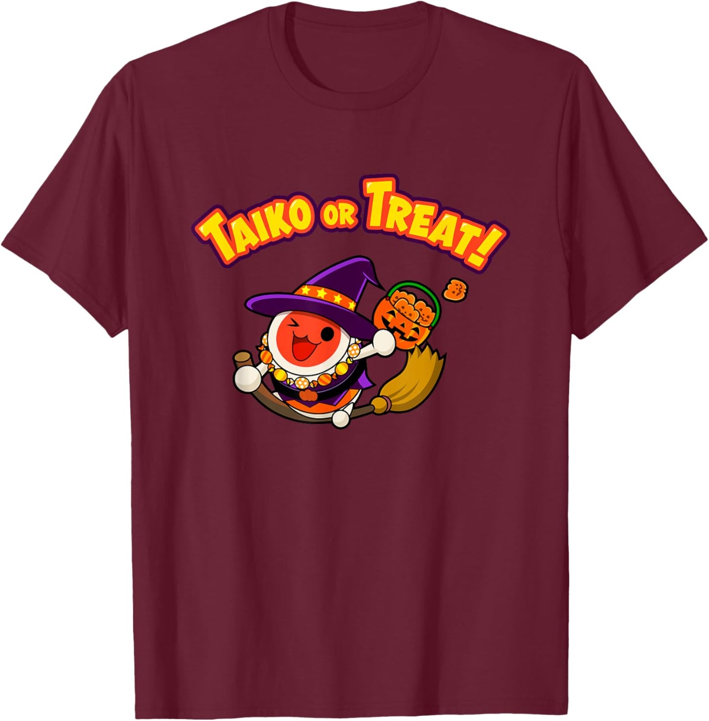 Taiko no Tatsujin Halloween 002 T-Shirt - T-Shirt | Maroon