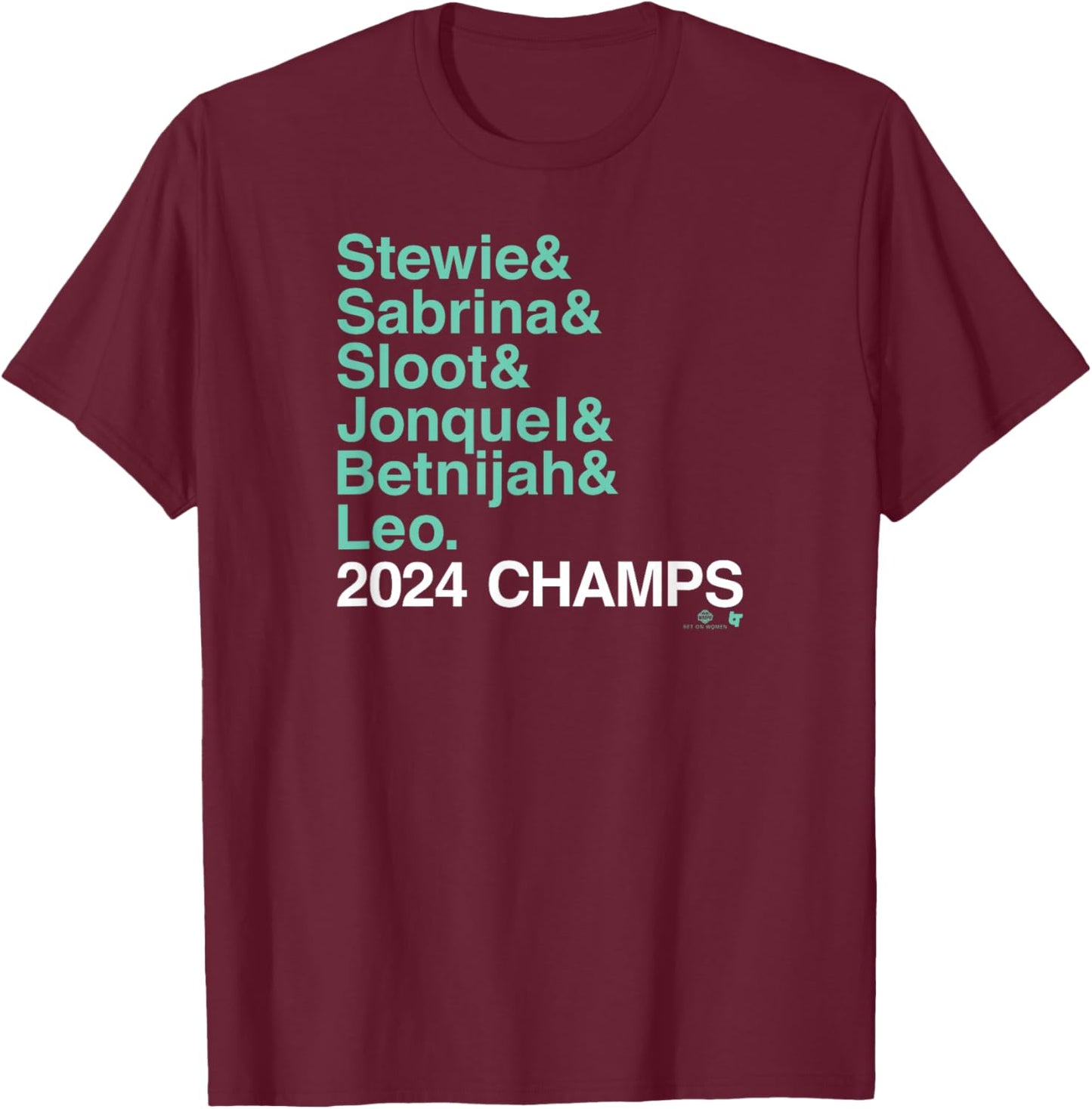 Ampersand 2024 Champs - New York Basketball T-Shirt - T-Shirt | Maroon