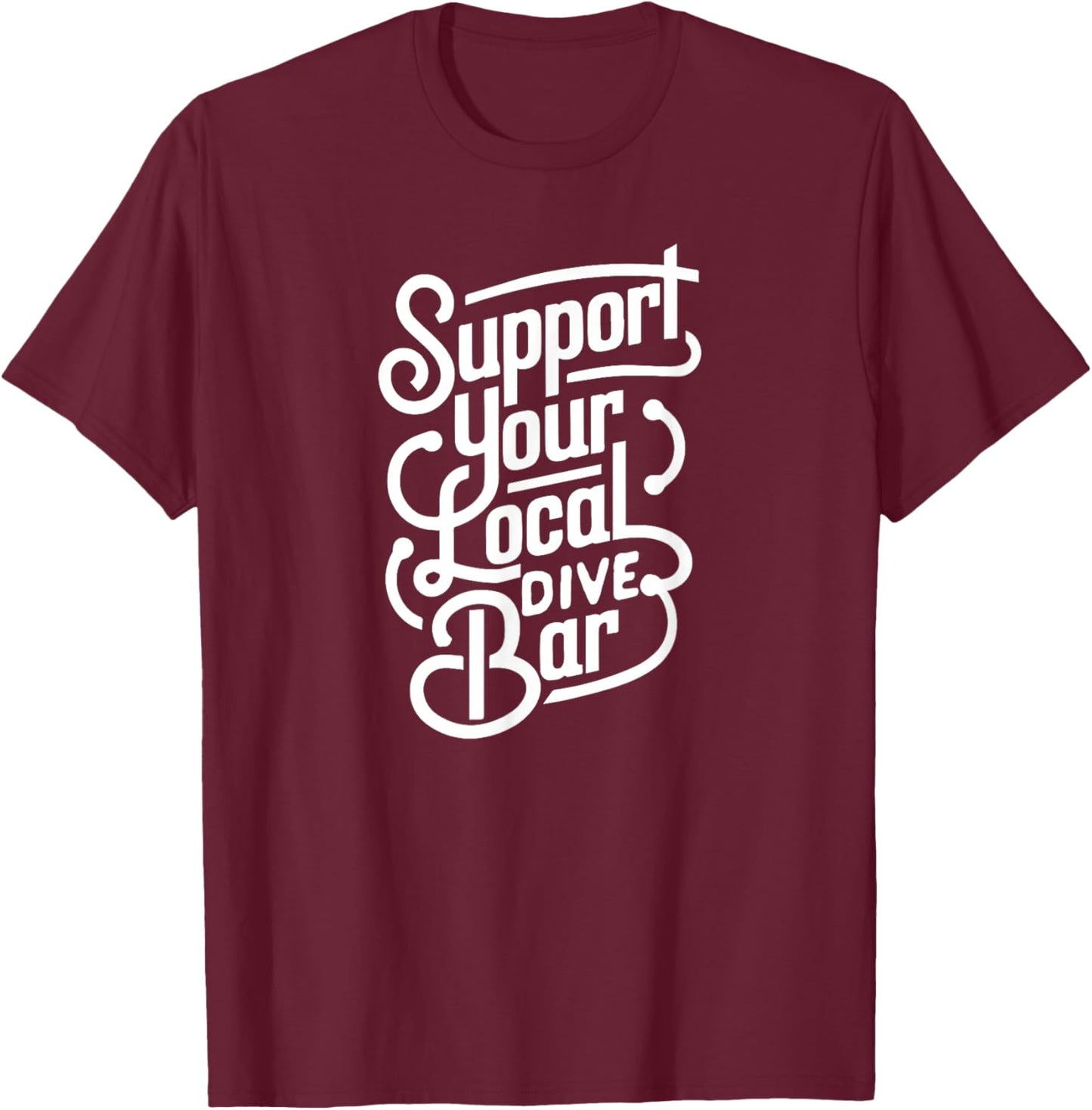Possum Banjo Player T-Shirt - T-Shirt | Maroon