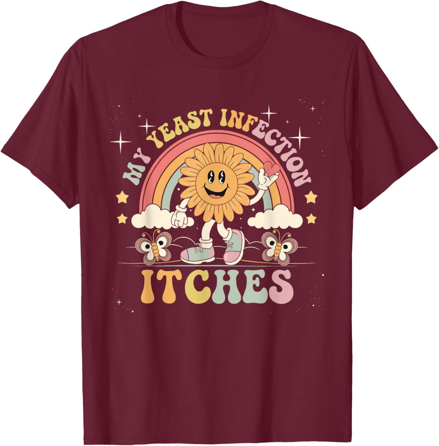 Offensive Designs Raunchy Weird T-Shirt - T-Shirt | Maroon
