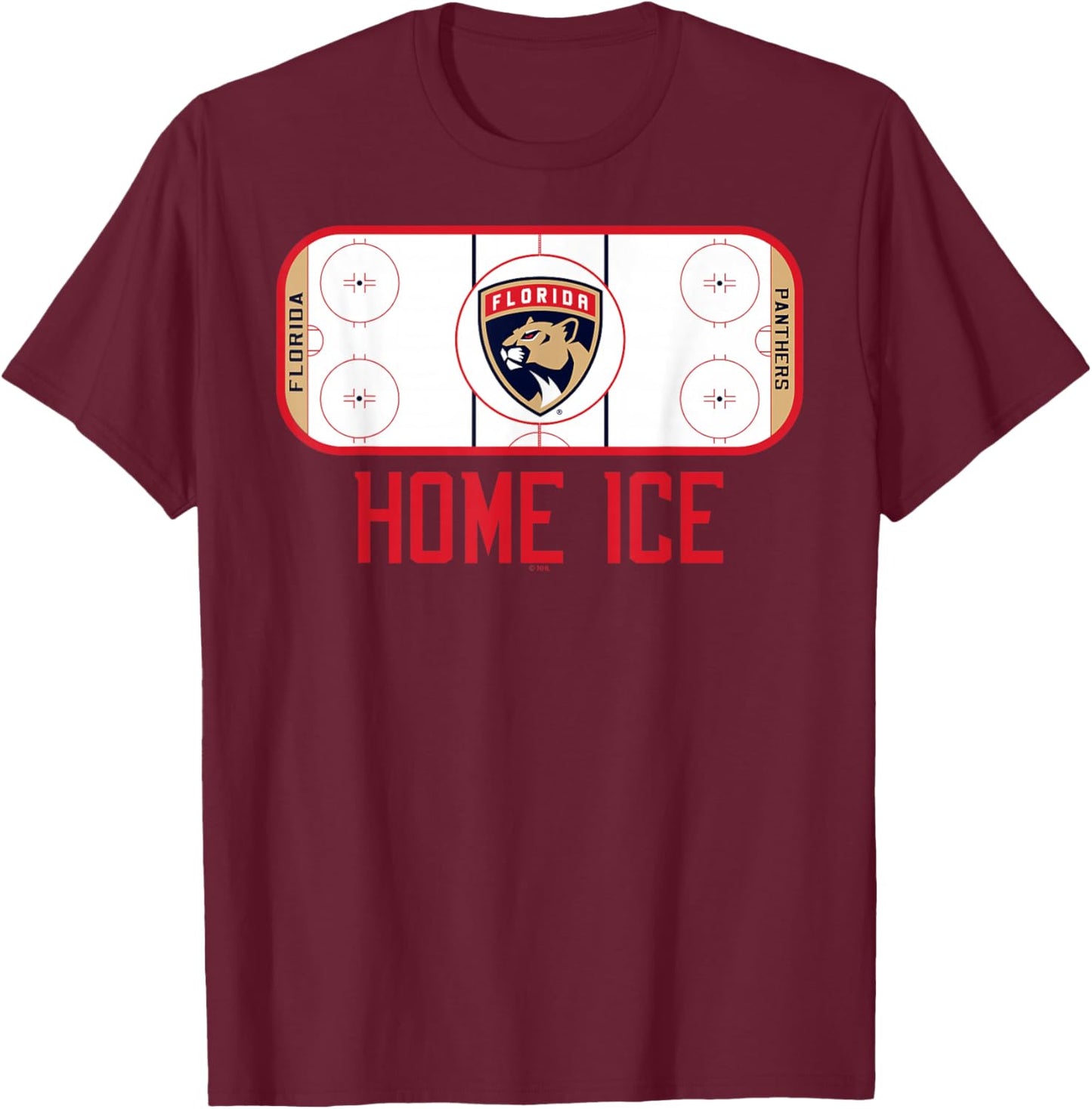 Florida Panthers Home Ice Officially Licensed T-Shirt - T-Shirt | Maroon