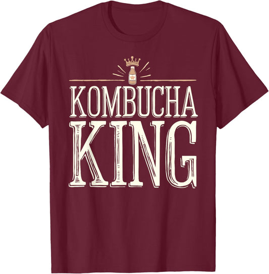 Kombucha King Kombucha King I Brew Kombucha T-Shirt - T-Shirt | Maroon