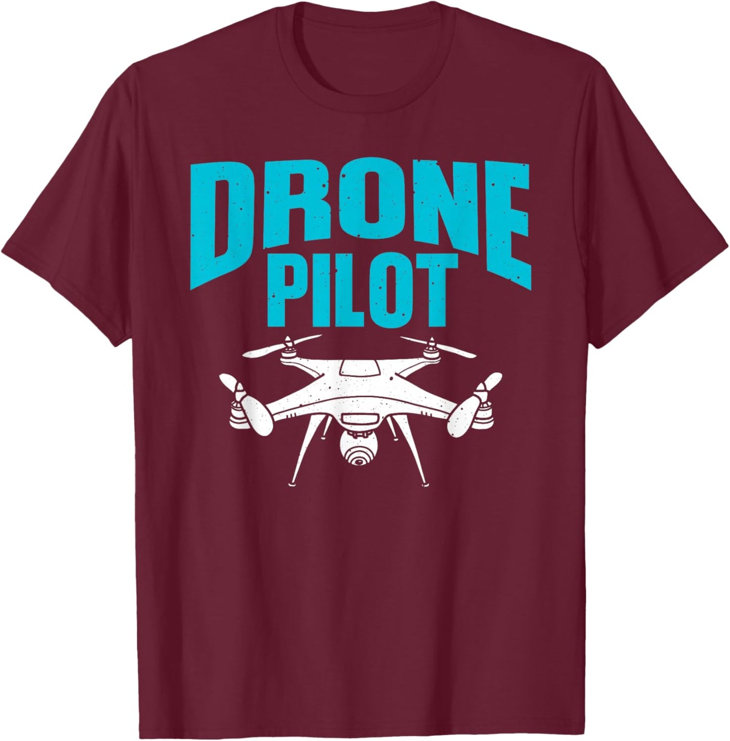 Best Drone Pilot Art Women Drone Enthusiast RC Drone T-Shirt - T-Shirt | Maroon