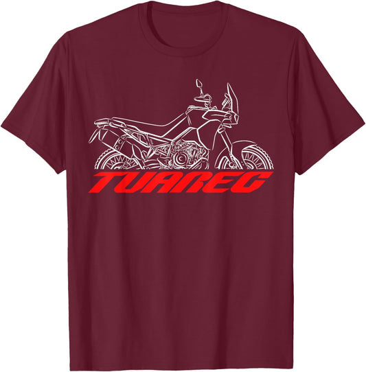 Tuareg 660 Adventure for Motorcycle Riders T-Shirt - T-Shirt | Maroon