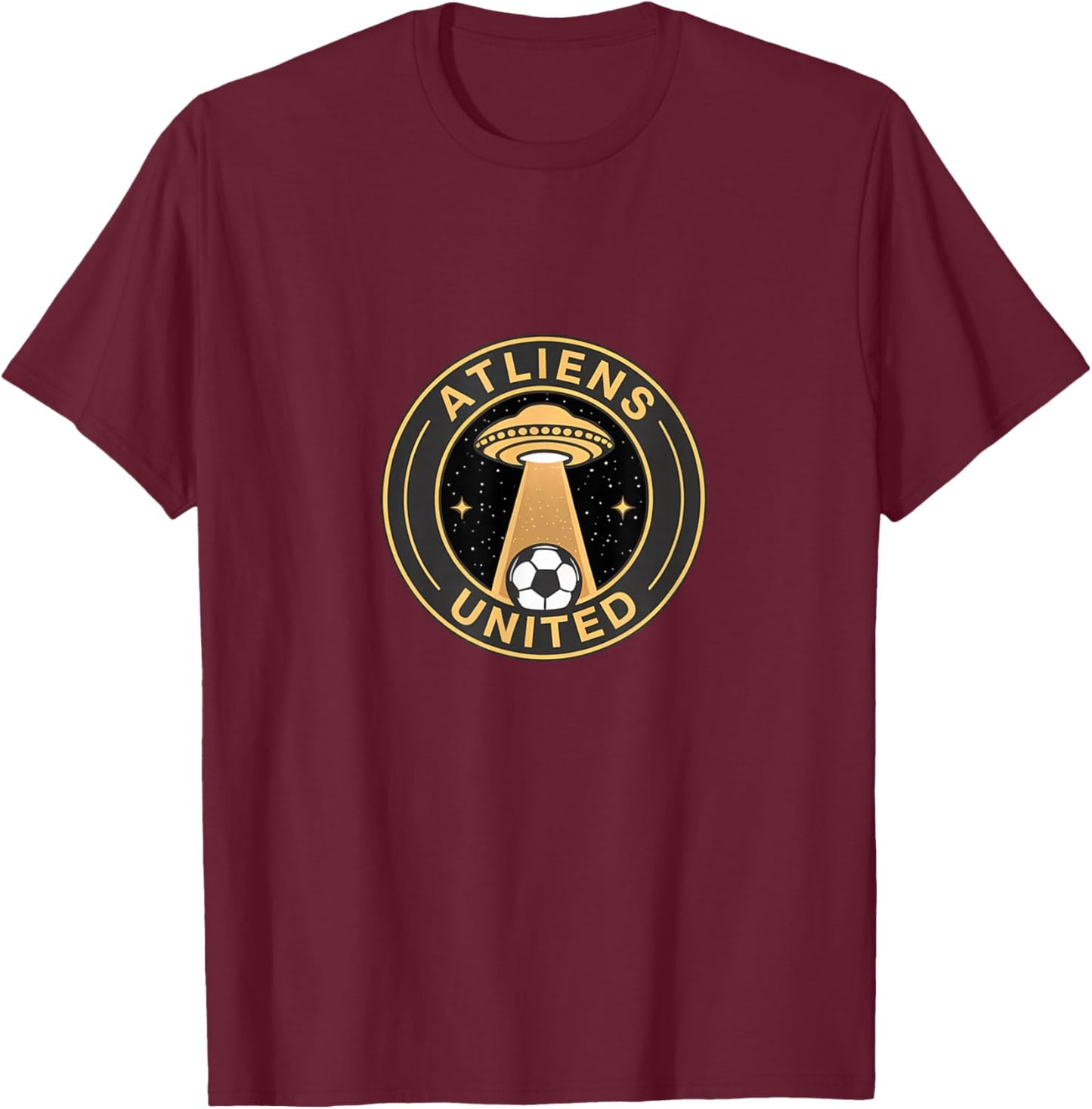 Atliens United, 404 United Atlanta Soccer Fan Jersey Funny T-Shirt - T-Shirt | Maroon
