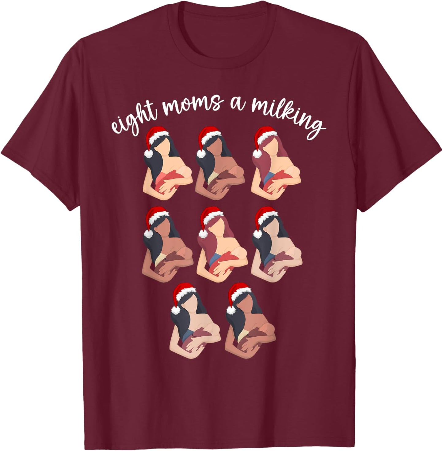 Christmas Lactation Consultant Breastfeeding Education IBCLC T-Shirt - T-Shirt | Maroon