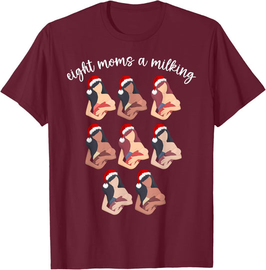 Christmas Lactation Consultant Breastfeeding Education IBCLC T-Shirt - T-Shirt | Maroon