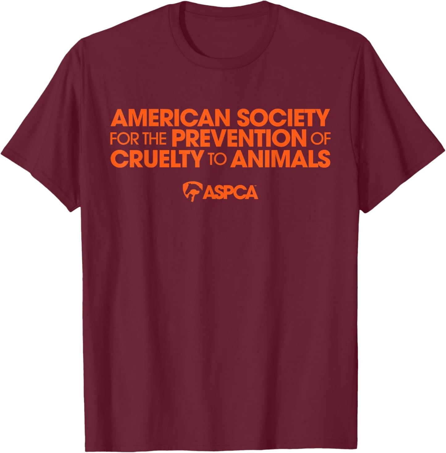 American Society for The Prevention of Cruelty to Animals T-Shirt - T-Shirt | Maroon