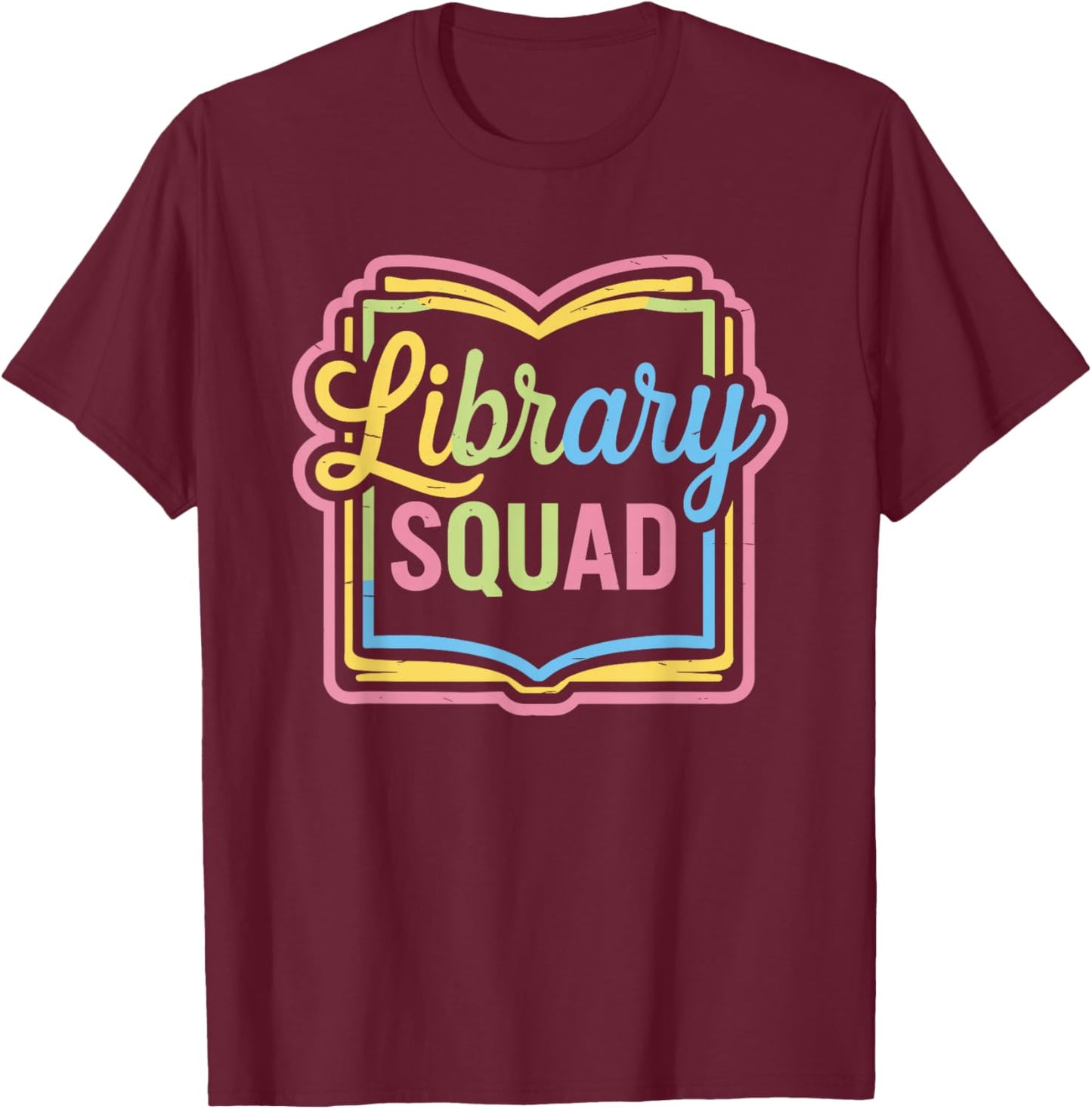 Library Squad T-Shirt - T-Shirt | Maroon