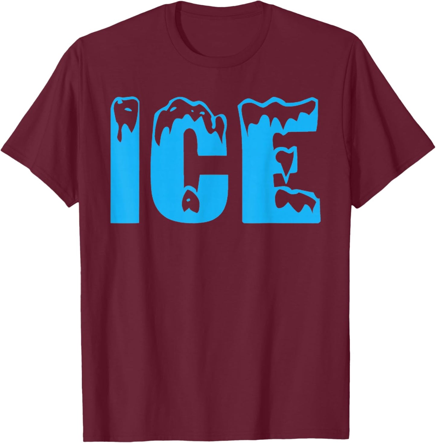Funny Women Fire and Ice Costume Halloween Family Matching T-Shirt - T-Shirt | Maroon