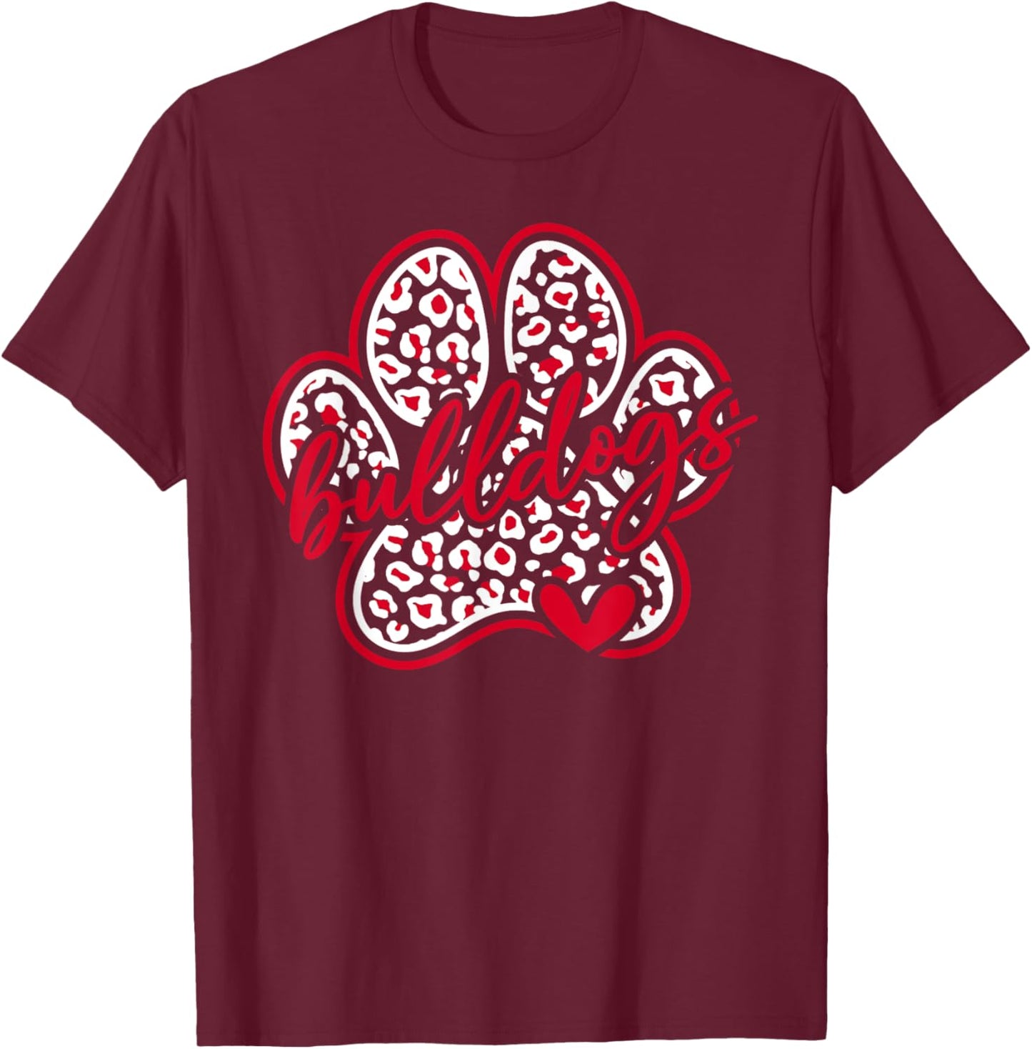 Vintage Go Dawgs Funny Bulldog School Spirit Back To School T-Shirt - T-Shirt | Maroon