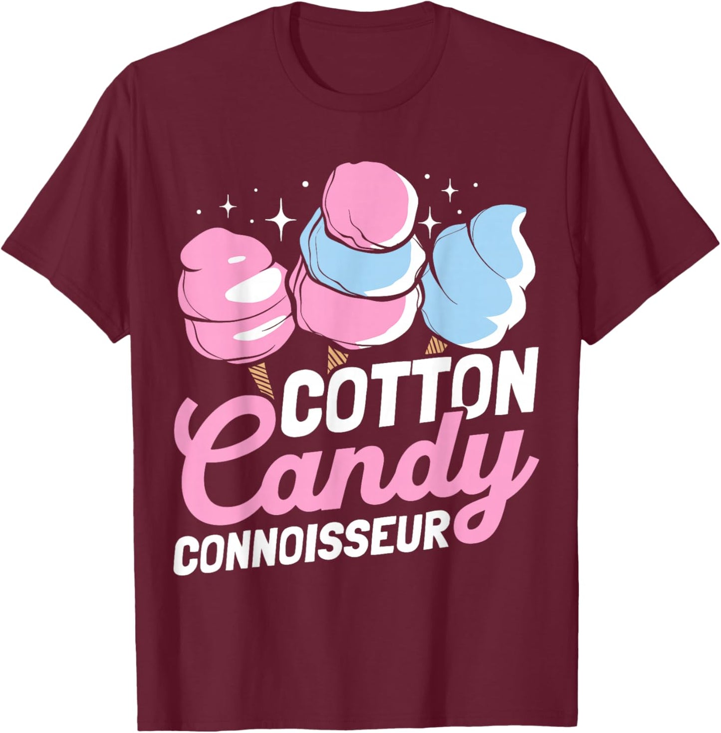 Cotton Candy CONNOISSEUR Cotton Candy T-Shirt - T-Shirt | Maroon