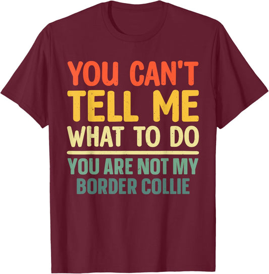 Border Collie Art Women Kids Border Collie Lover T-Shirt - T-Shirt | Maroon