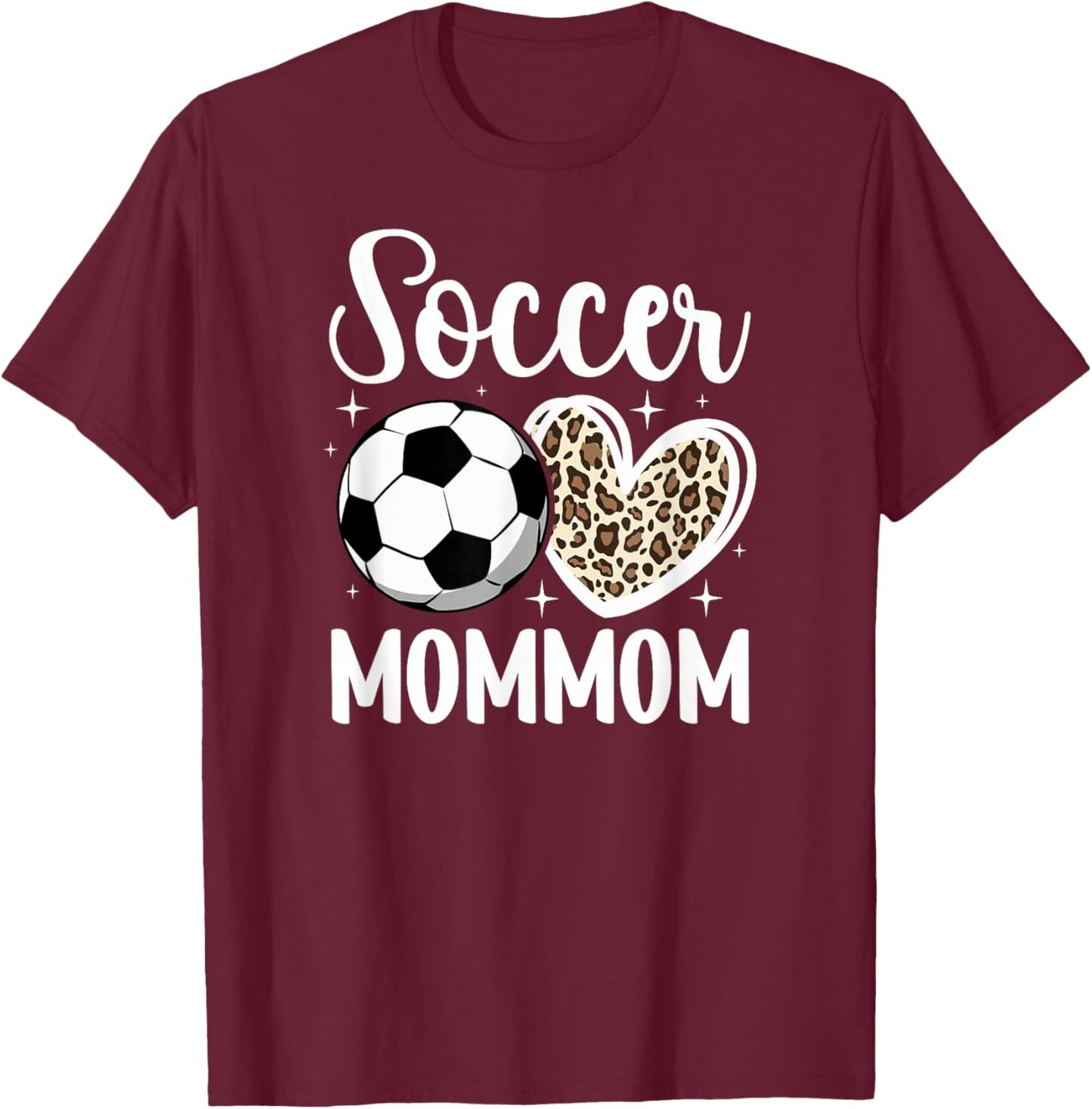Soccer Mommom Grandma Mommom Of A Soccer Player Mommom T-Shirt - T-Shirt | Maroon