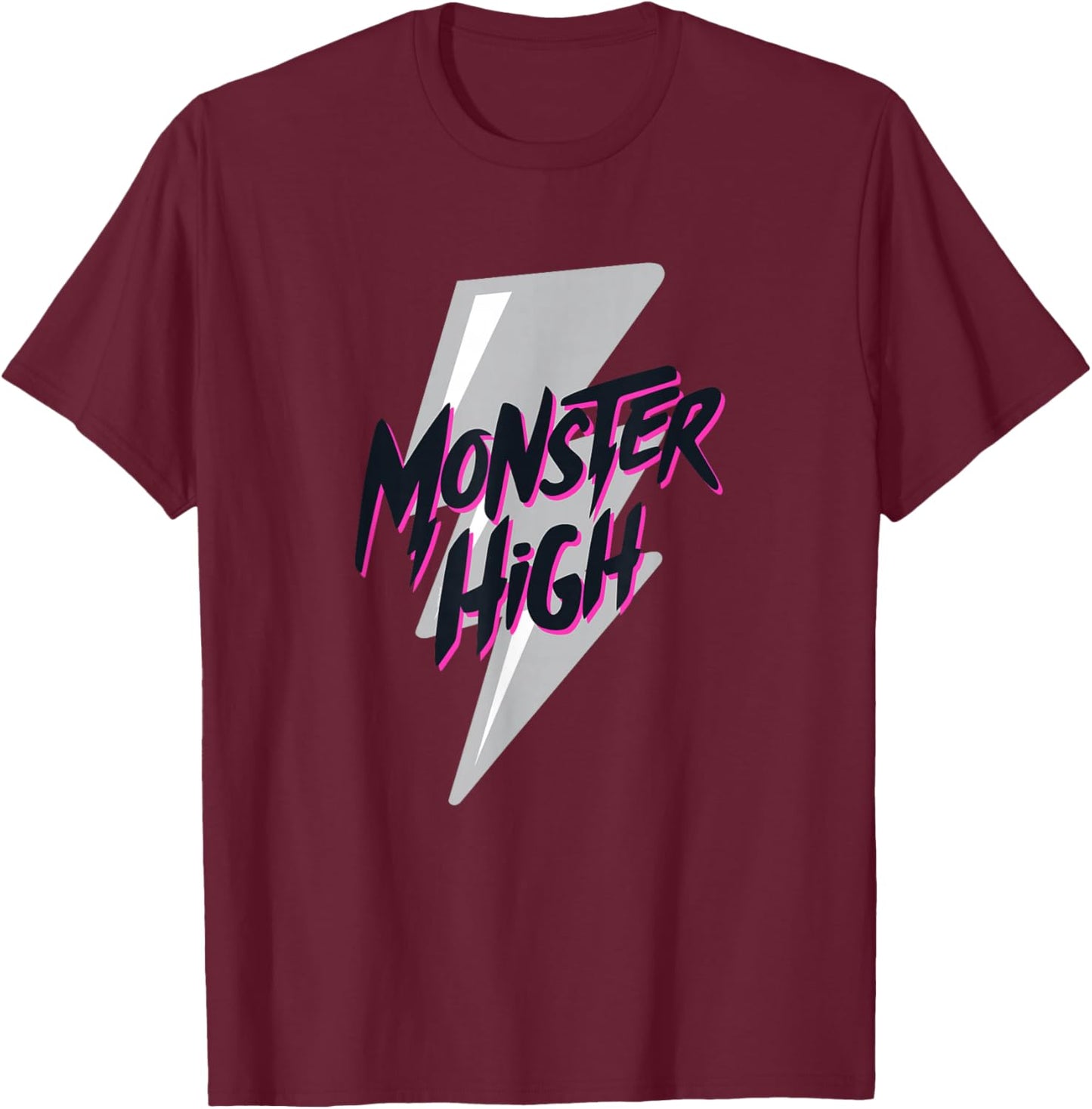 Monster High Alumni - Monster High Lightning Bolt T-Shirt - T-Shirt | Maroon
