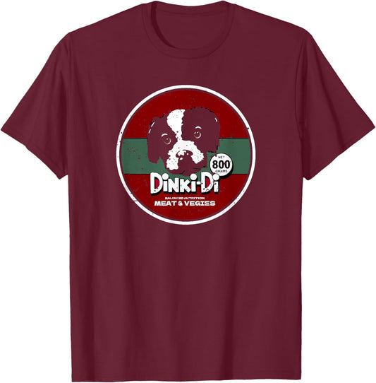 DINKI-DI DOG FOOD Men Women Kids T-Shirt - T-Shirt | Maroon