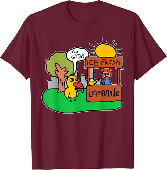 Ice Fresh Lemonade Got Any Grapes Duck Funny Gift T-Shirt - T-Shirt | Maroon
