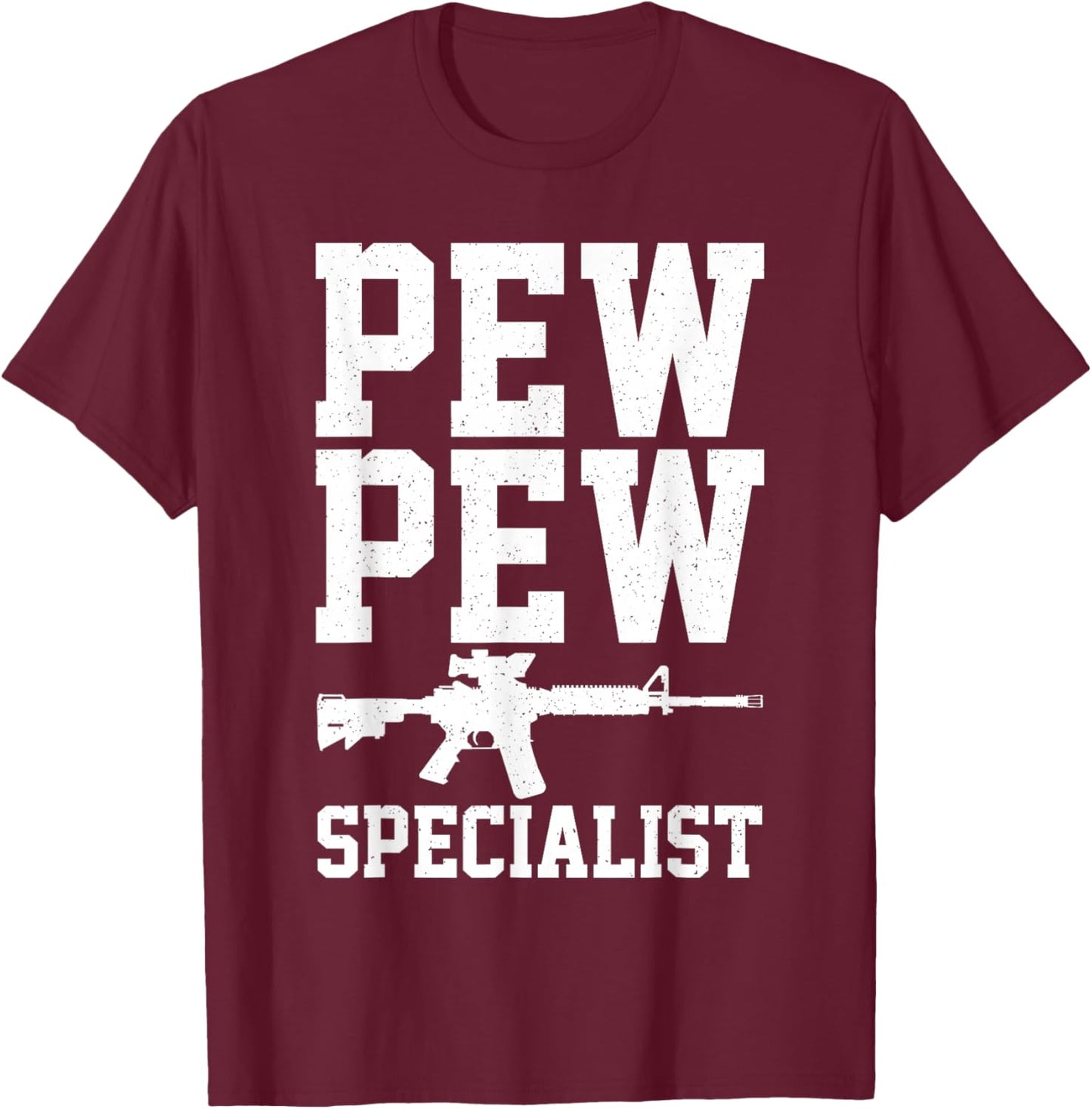 Funny Airsoft Art Women Tactical Gun Combat Airsoft T-Shirt - T-Shirt | Maroon